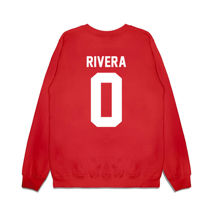New Mexico - NCAA Football : Nicolas Rivera - Vintage Helmet Premium Crewneck Sweatshirt-1
