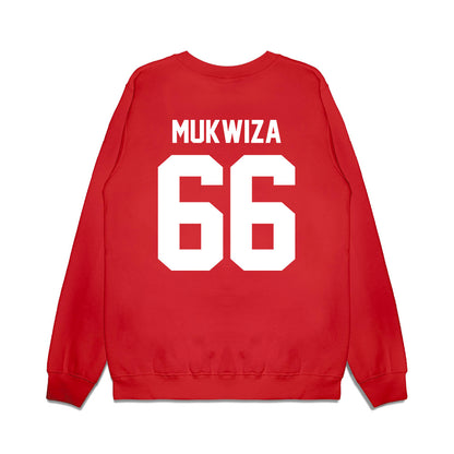 New Mexico - NCAA Football : Israel Mukwiza - Vintage Helmet Premium Crewneck Sweatshirt-1