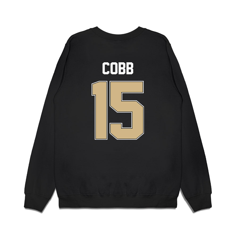 Purdue - NCAA Football : Vi'Naz Cobb - Vintage Helmet Premium Crewneck Sweatshirt-1