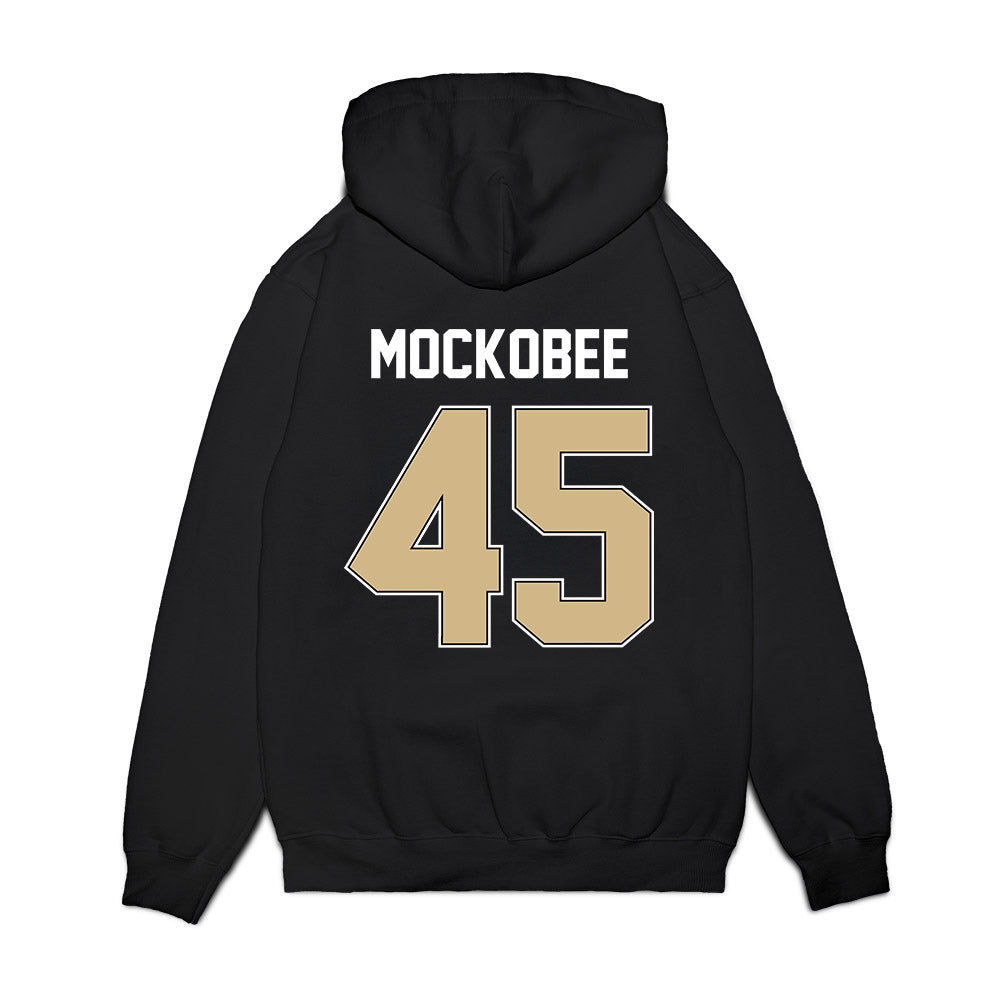 Purdue - NCAA Football : Devin Mockobee - Vintage Helmet Premium Hooded Sweatshirt-1