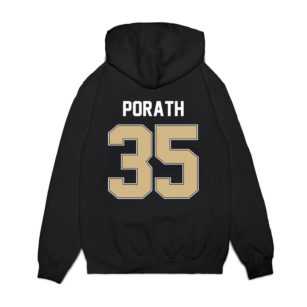 Purdue - NCAA Football : Spencer Porath - Vintage Helmet Premium Hooded Sweatshirt-1