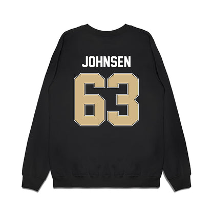 Purdue - NCAA Football : Jimmy Johnsen - Vintage Helmet Premium Crewneck Sweatshirt-1