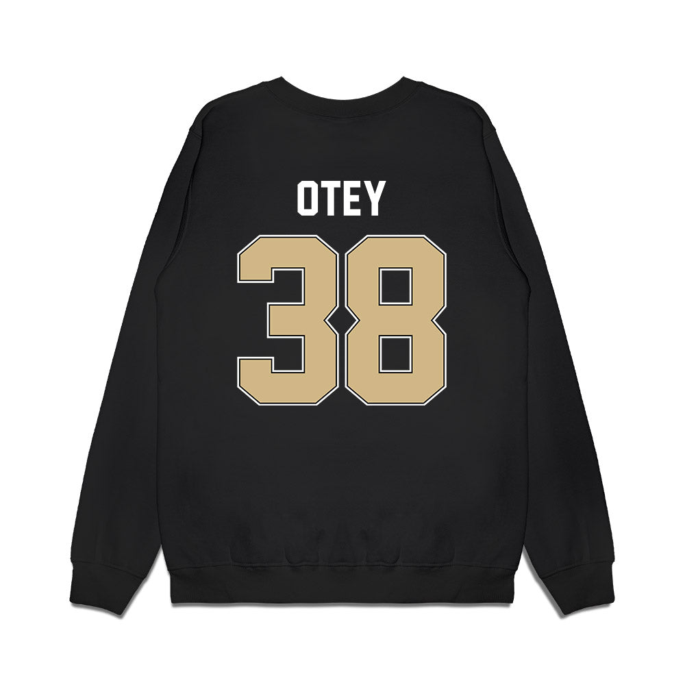 Purdue - NCAA Football : Zyntreacs Otey - Vintage Helmet Premium Crewneck Sweatshirt-1