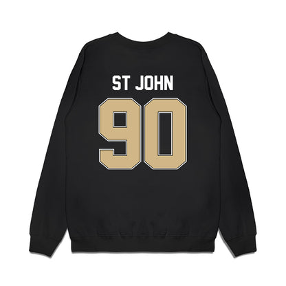 Purdue - NCAA Football : Elijah St John - Vintage Helmet Premium Crewneck Sweatshirt-1