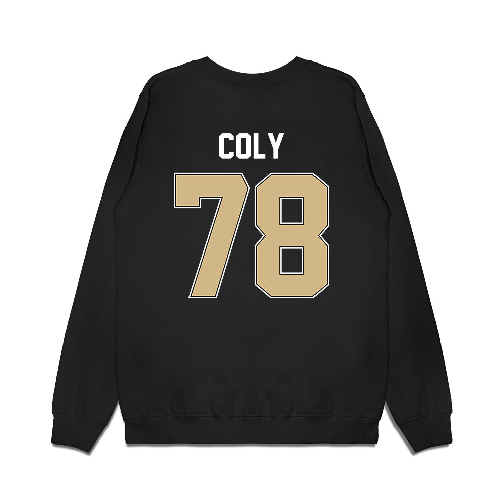 Purdue - NCAA Football : Bakyne Coly - Vintage Helmet Premium Crewneck Sweatshirt-1