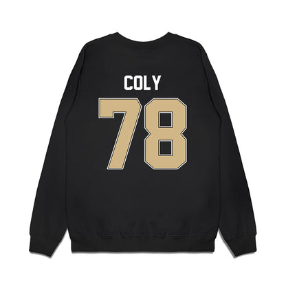 Purdue - NCAA Football : Bakyne Coly - Vintage Helmet Premium Crewneck Sweatshirt-1