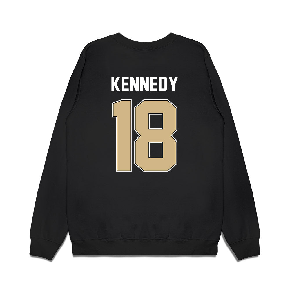 Purdue - NCAA Football : Demeco Kennedy - Vintage Helmet Premium Crewneck Sweatshirt-1