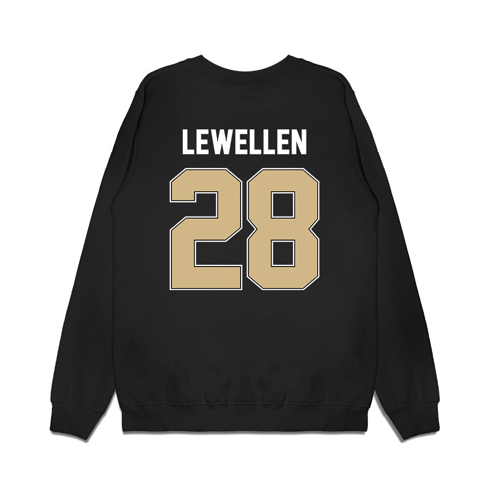 Purdue - NCAA Football : Addai Lewellen - Vintage Helmet Premium Crewneck Sweatshirt-1