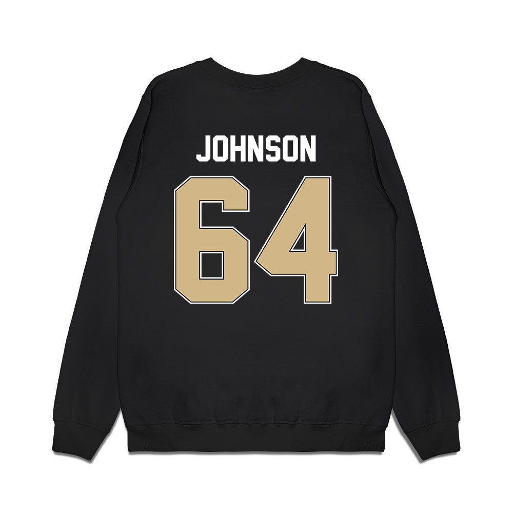 Purdue - NCAA Football : Austin Johnson - Vintage Helmet Premium Crewneck Sweatshirt-1