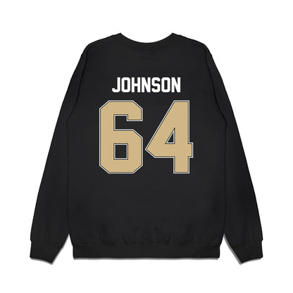 Purdue - NCAA Football : Austin Johnson - Vintage Helmet Premium Crewneck Sweatshirt-1