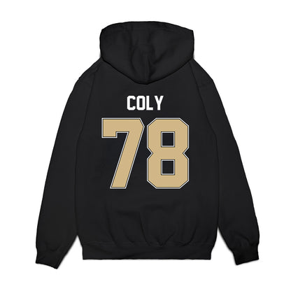 Purdue - NCAA Football : Bakyne Coly - Vintage Helmet Premium Hooded Sweatshirt-1