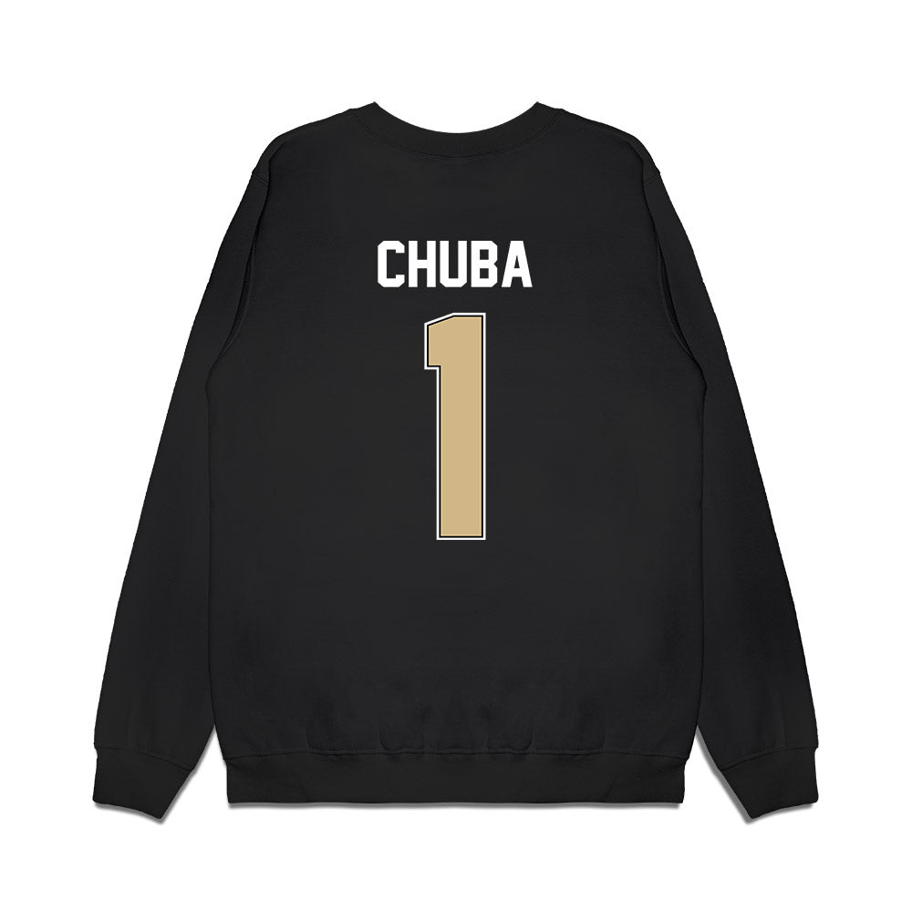Purdue - NCAA Football : Evans Chuba - Vintage Helmet Premium Crewneck Sweatshirt-1