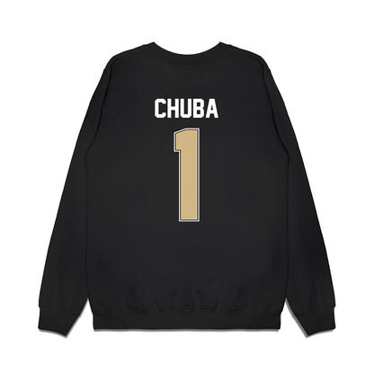 Purdue - NCAA Football : Evans Chuba - Vintage Helmet Premium Crewneck Sweatshirt-1