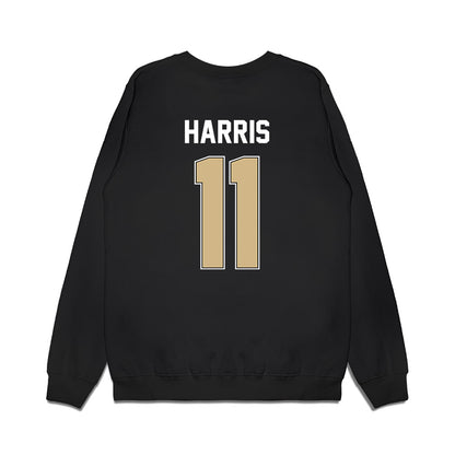 Purdue - NCAA Football : TraMar Harris - Vintage Helmet Premium Crewneck Sweatshirt-1