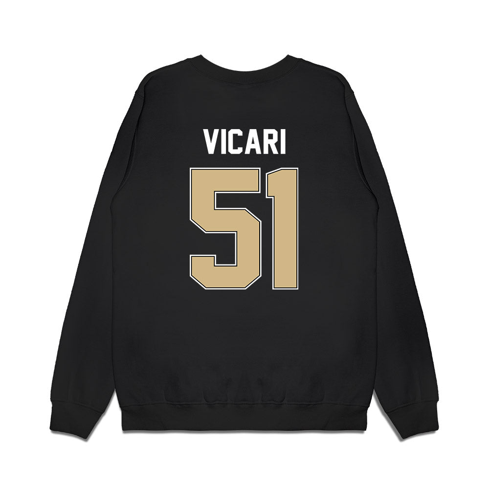 Purdue - NCAA Football : Mason Vicari - Vintage Helmet Premium Crewneck Sweatshirt-1