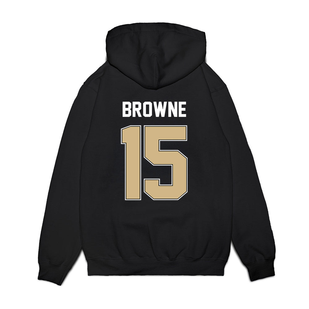 Purdue - NCAA Football : Ryan Browne - Vintage Helmet Premium Hooded Sweatshirt-1