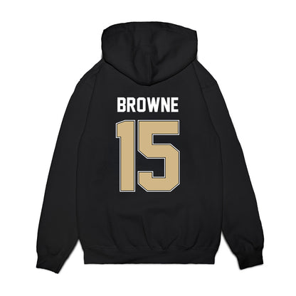 Purdue - NCAA Football : Ryan Browne - Vintage Helmet Premium Hooded Sweatshirt-1