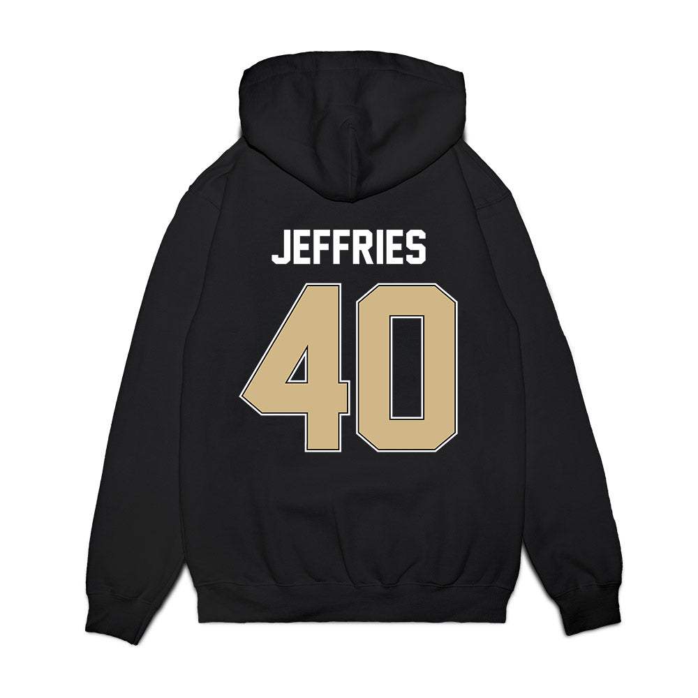 Purdue - NCAA Football : Ian Jeffries - Vintage Helmet Premium Hooded Sweatshirt-1