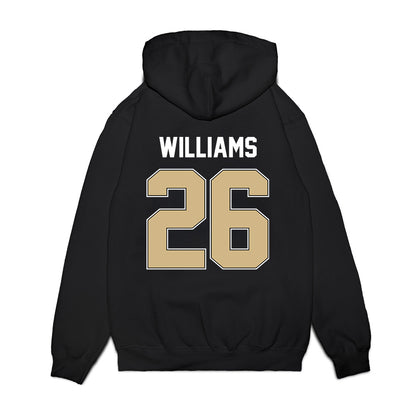 Purdue - NCAA Football : Zeke Williams - Vintage Helmet Premium Hooded Sweatshirt-1