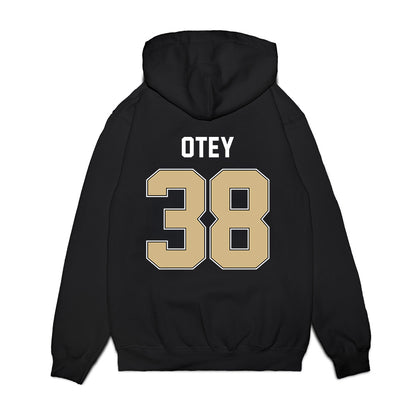 Purdue - NCAA Football : Zyntreacs Otey - Vintage Helmet Premium Hooded Sweatshirt-1