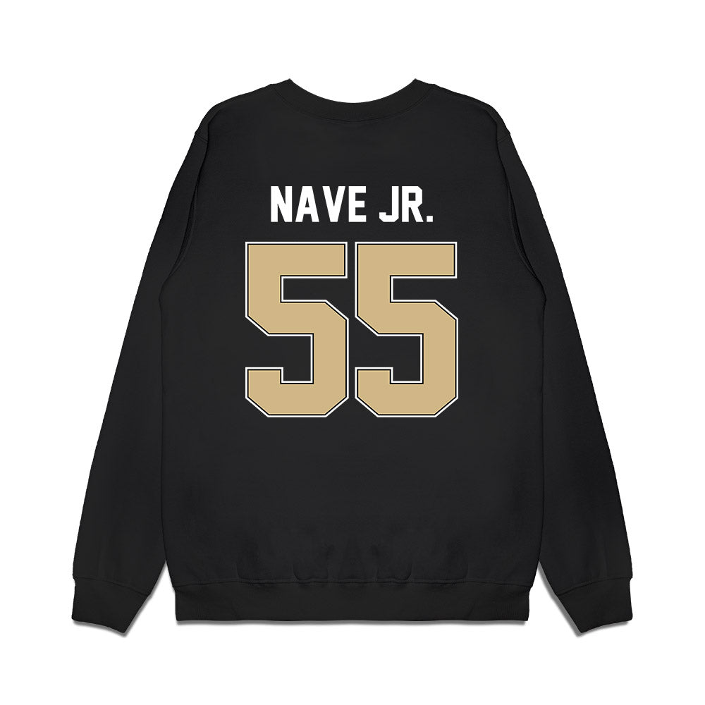 Purdue - NCAA Football : Marc Nave Jr. - Vintage Helmet Premium Crewneck Sweatshirt-1