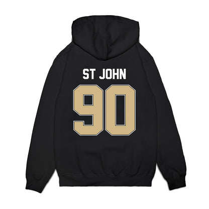 Purdue - NCAA Football : Elijah St John - Vintage Helmet Premium Hooded Sweatshirt-1