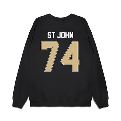 Purdue - NCAA Football : Jalen St John - Vintage Helmet Premium Crewneck Sweatshirt-1