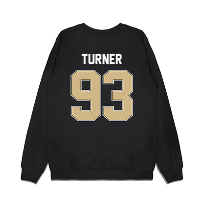 Purdue - NCAA Football : Seth Turner - Vintage Helmet Premium Crewneck Sweatshirt-1