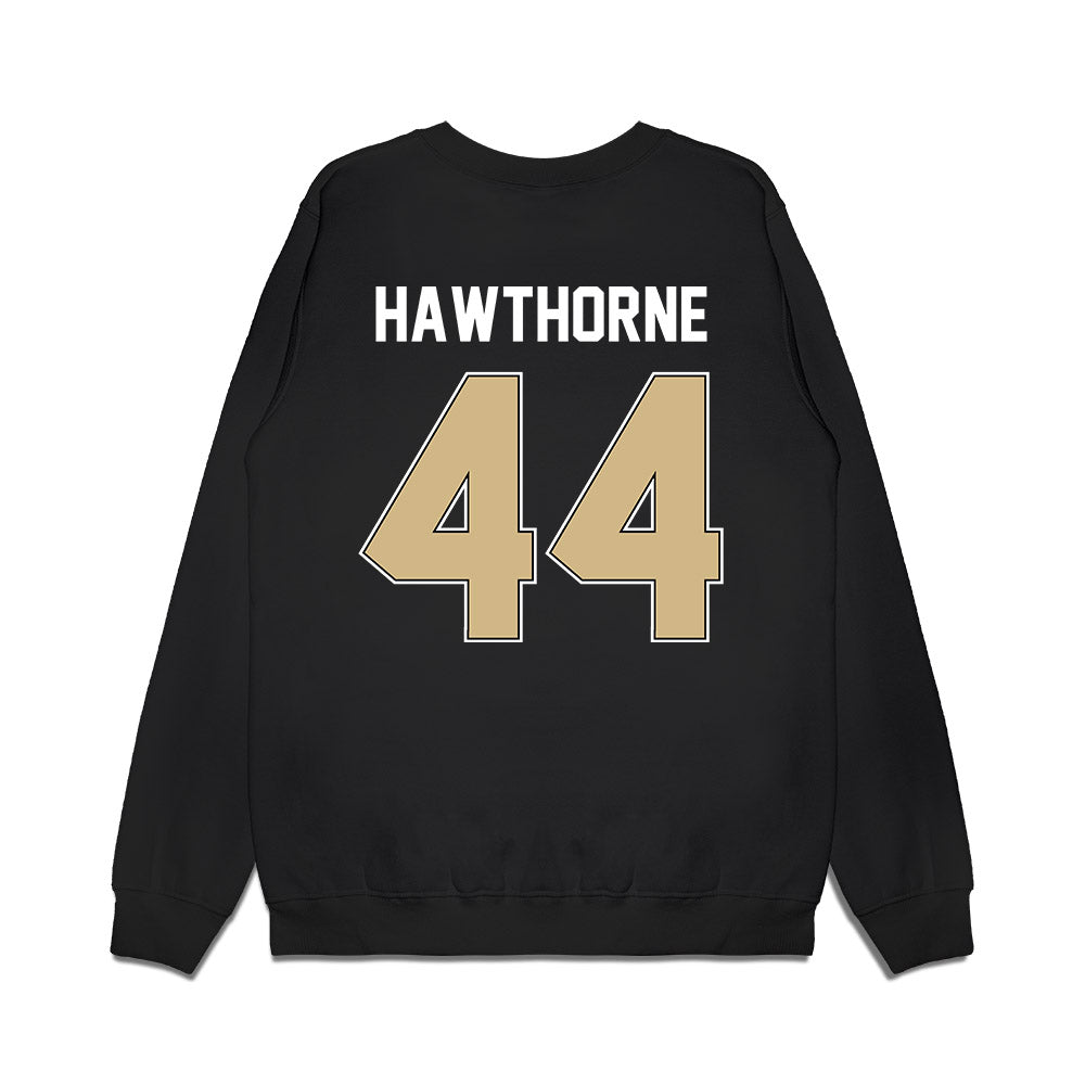 Purdue - NCAA Football : Daniel Hawthorne - Vintage Helmet Premium Crewneck Sweatshirt-1