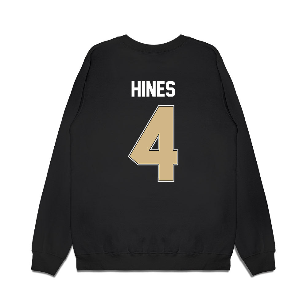 Purdue - NCAA Football : Hudauri Hines - Vintage Helmet Premium Crewneck Sweatshirt-1