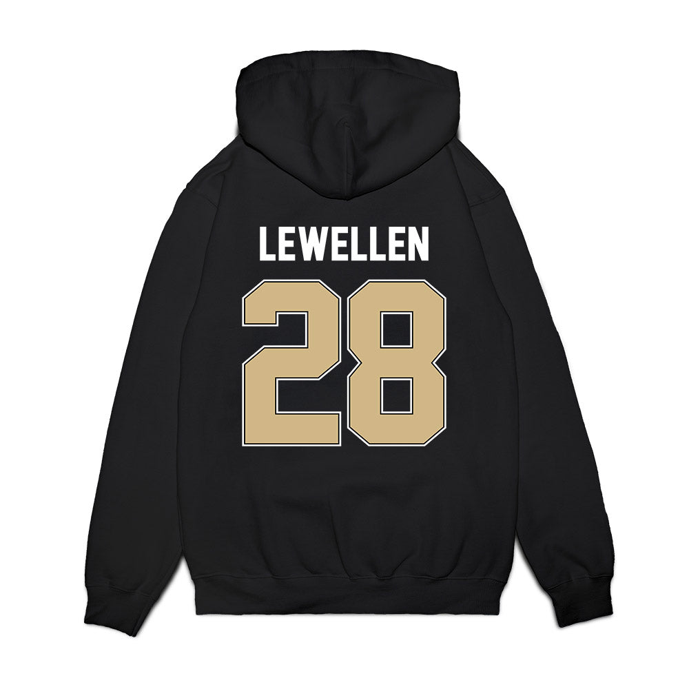 Purdue - NCAA Football : Addai Lewellen - Vintage Helmet Premium Hooded Sweatshirt-1