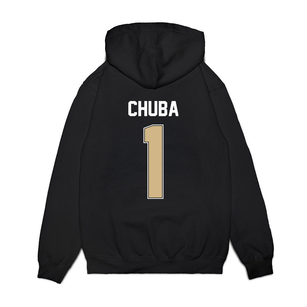 Purdue - NCAA Football : Evans Chuba - Vintage Helmet Premium Hooded Sweatshirt-1