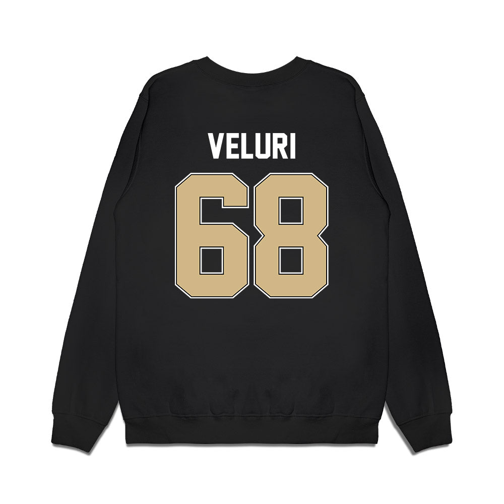 Purdue - NCAA Football : Sankeerth Veluri - Vintage Helmet Premium Crewneck Sweatshirt-1