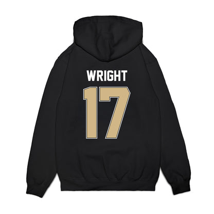 Purdue - NCAA Football : Traveon Wright - Vintage Helmet Premium Hooded Sweatshirt-1