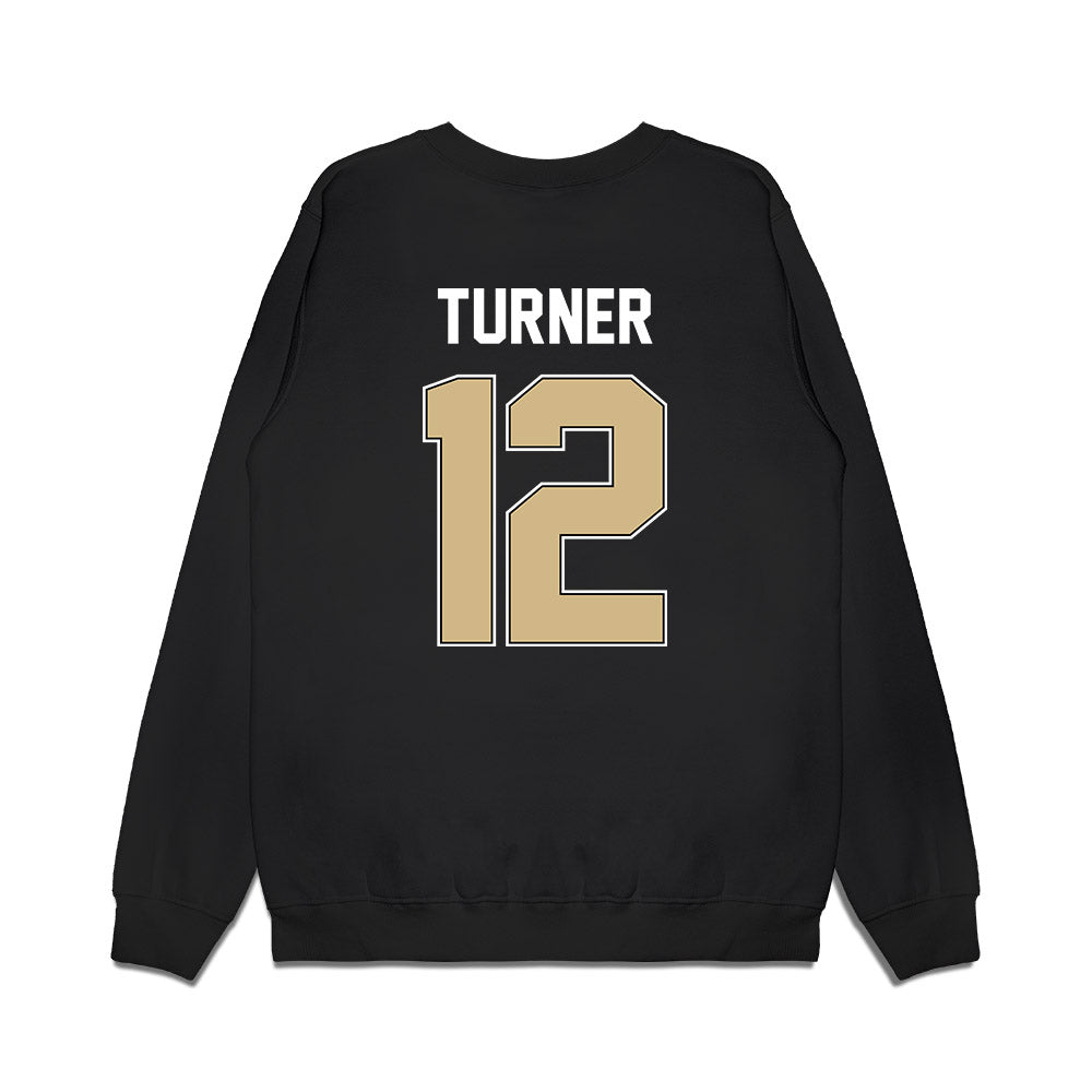Purdue - NCAA Football : Ryan Turner - Vintage Helmet Premium Crewneck Sweatshirt-1