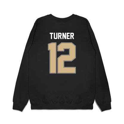 Purdue - NCAA Football : Ryan Turner - Vintage Helmet Premium Crewneck Sweatshirt-1