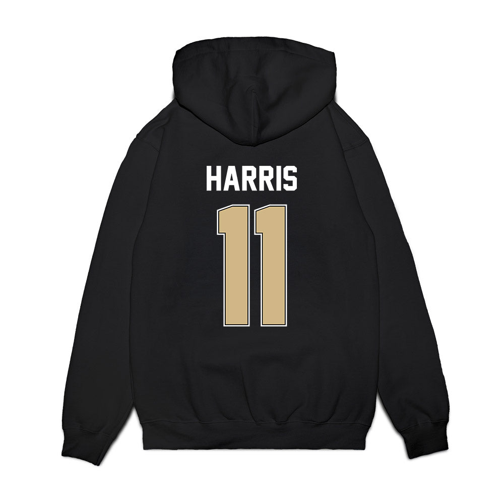 Purdue - NCAA Football : TraMar Harris - Vintage Helmet Premium Hooded Sweatshirt-1