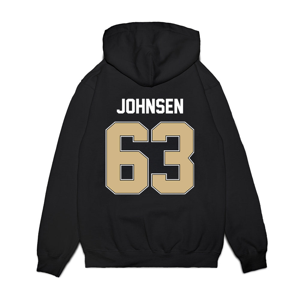 Purdue - NCAA Football : James Johnsen - Vintage Helmet Premium Hooded Sweatshirt-1