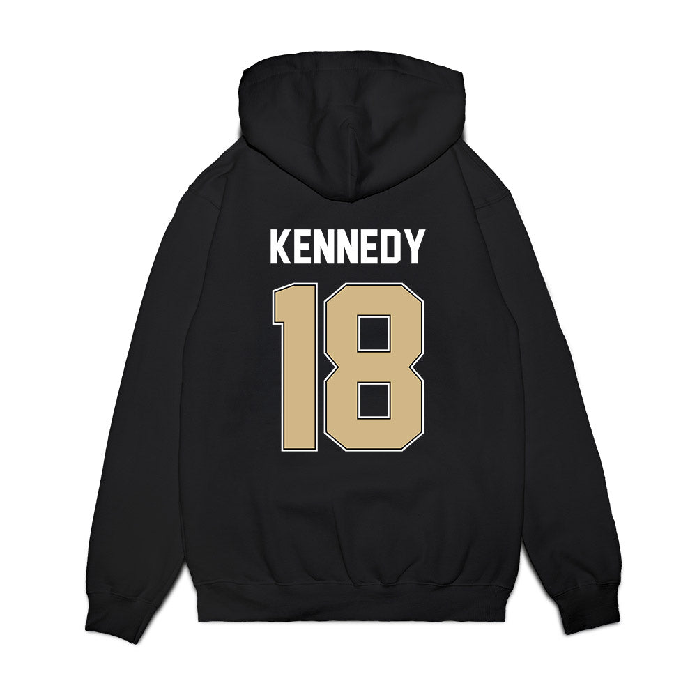 Purdue - NCAA Football : Demeco Kennedy - Vintage Helmet Premium Hooded Sweatshirt-1