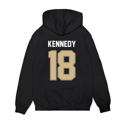 Purdue - NCAA Football : Demeco Kennedy - Vintage Helmet Premium Hooded Sweatshirt-1