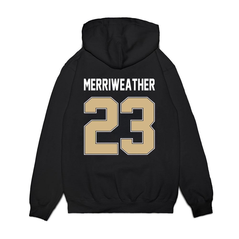 Purdue - NCAA Football : Jaheim Merriweather - Vintage Helmet Premium Hooded Sweatshirt-1