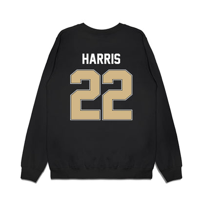 Purdue - NCAA Football : Antonio Harris - Vintage Helmet Premium Crewneck Sweatshirt-1