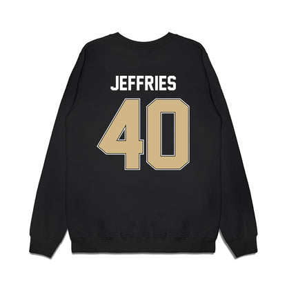 Purdue - NCAA Football : Ian Jeffries - Vintage Helmet Premium Crewneck Sweatshirt-1