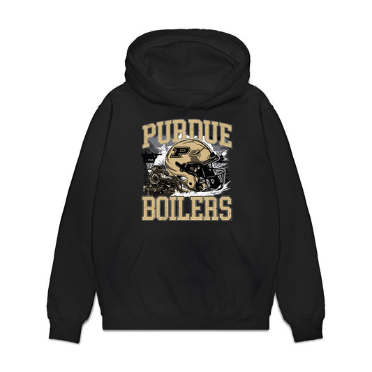 Purdue - NCAA Football : Garyt Odom - Vintage Helmet Premium Hooded Sweatshirt-0
