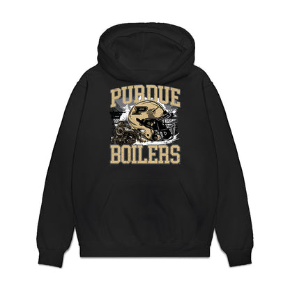 Purdue - NCAA Football : Bakyne Coly - Vintage Helmet Premium Hooded Sweatshirt-0