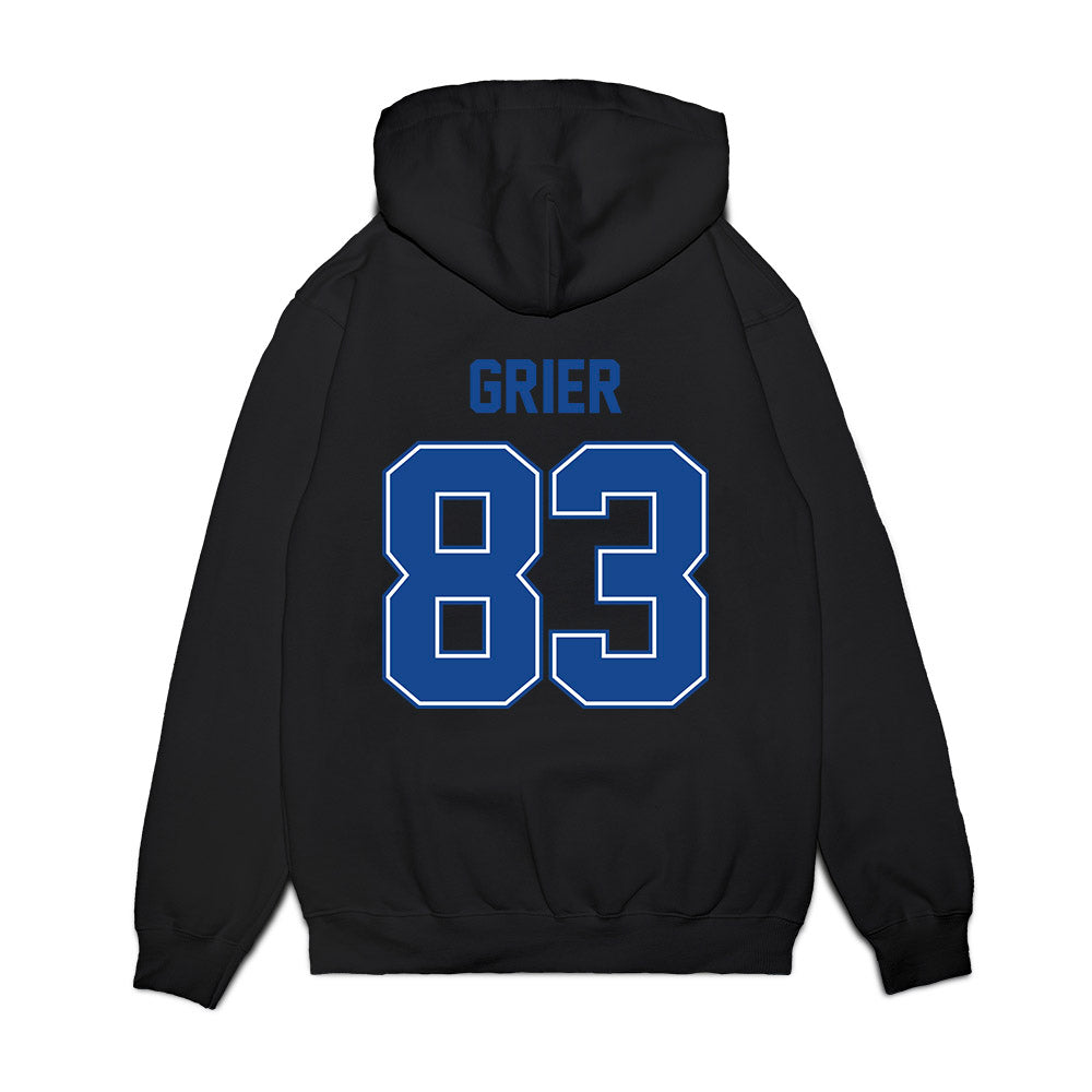 Boise State - NCAA Football : Jackson Grier - Vintage Helmet Premium Hooded Sweatshirt-1