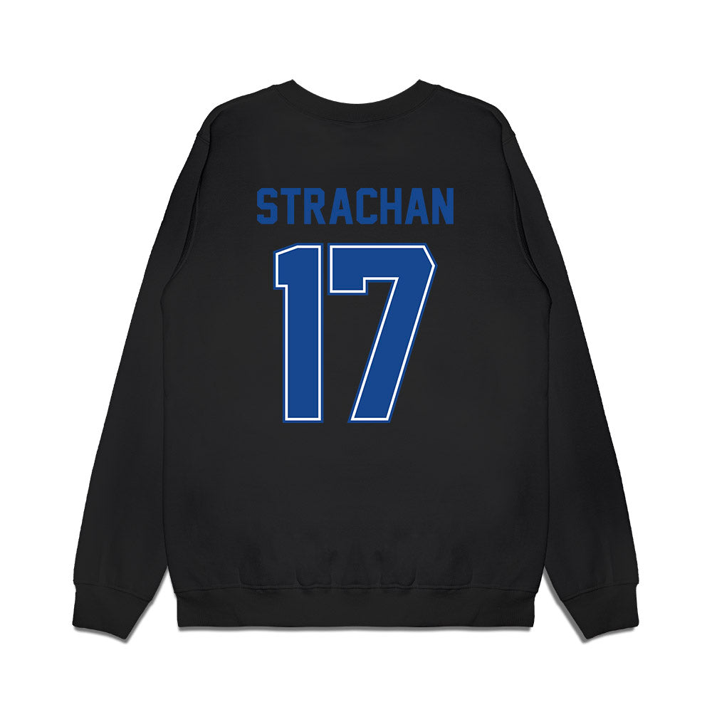 Boise State - NCAA Football : Prince Strachan - Vintage Helmet Premium Crewneck Sweatshirt-1