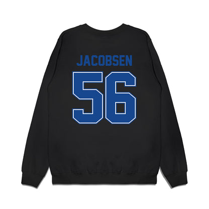 Boise State - NCAA Football : Mason Jacobsen - Vintage Helmet Premium Crewneck Sweatshirt-1