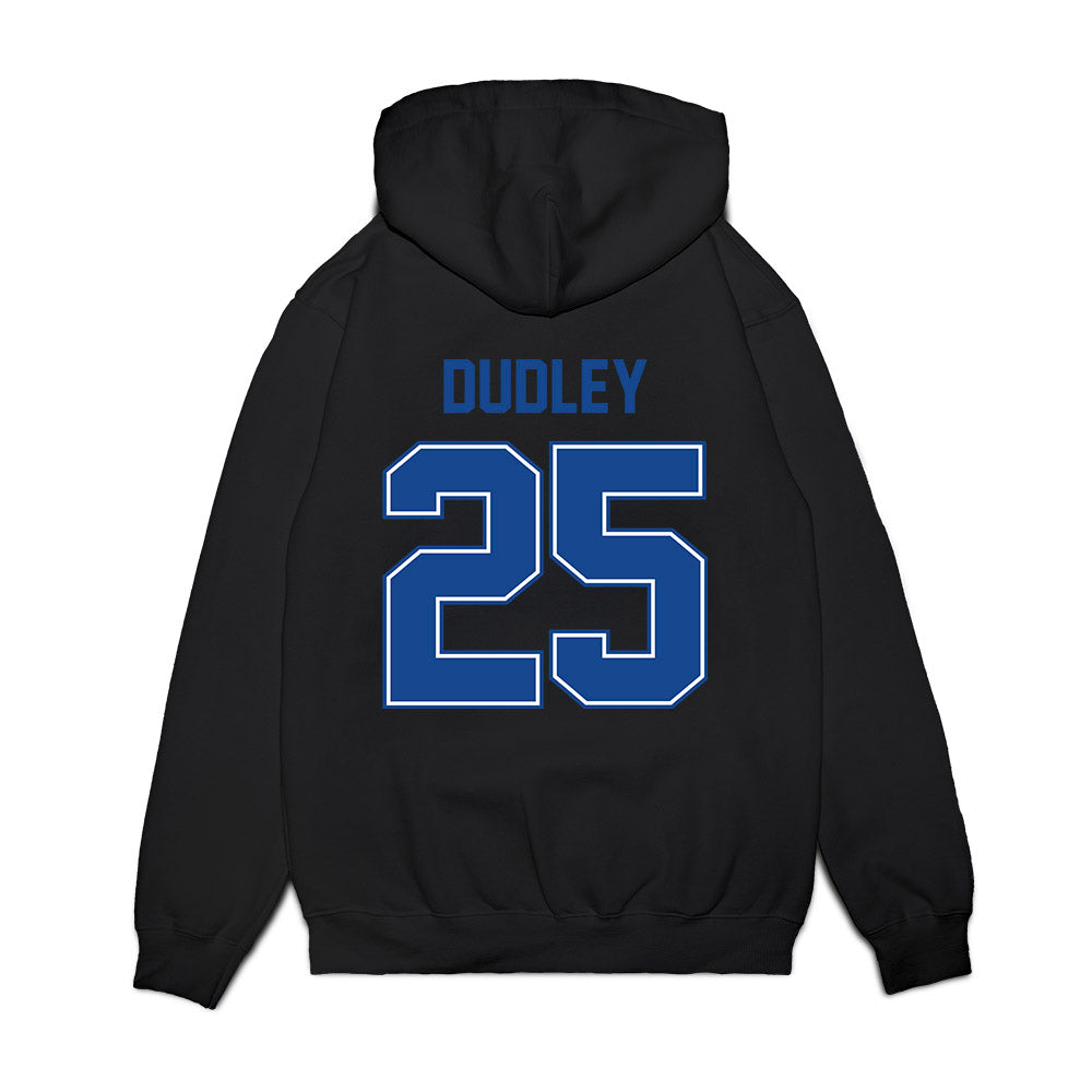 Boise State - NCAA Football : Kaden Dudley - Vintage Helmet Premium Hooded Sweatshirt-1