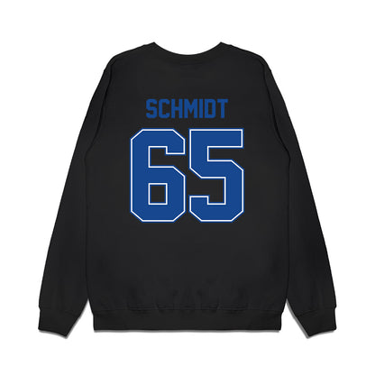 Boise State - NCAA Football : Hall Schmidt - Vintage Helmet Premium Crewneck Sweatshirt-1